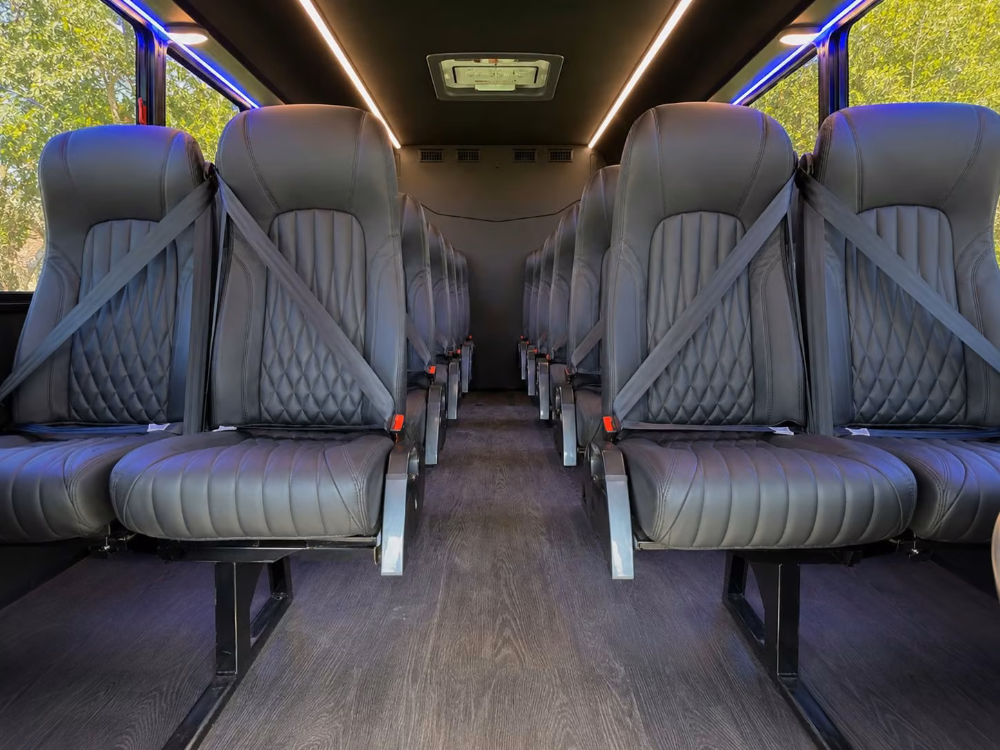18 passenger minibus inside