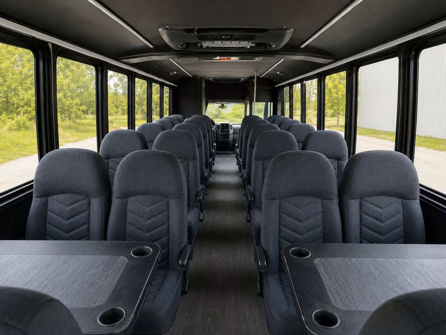 20 passenger minibus interior