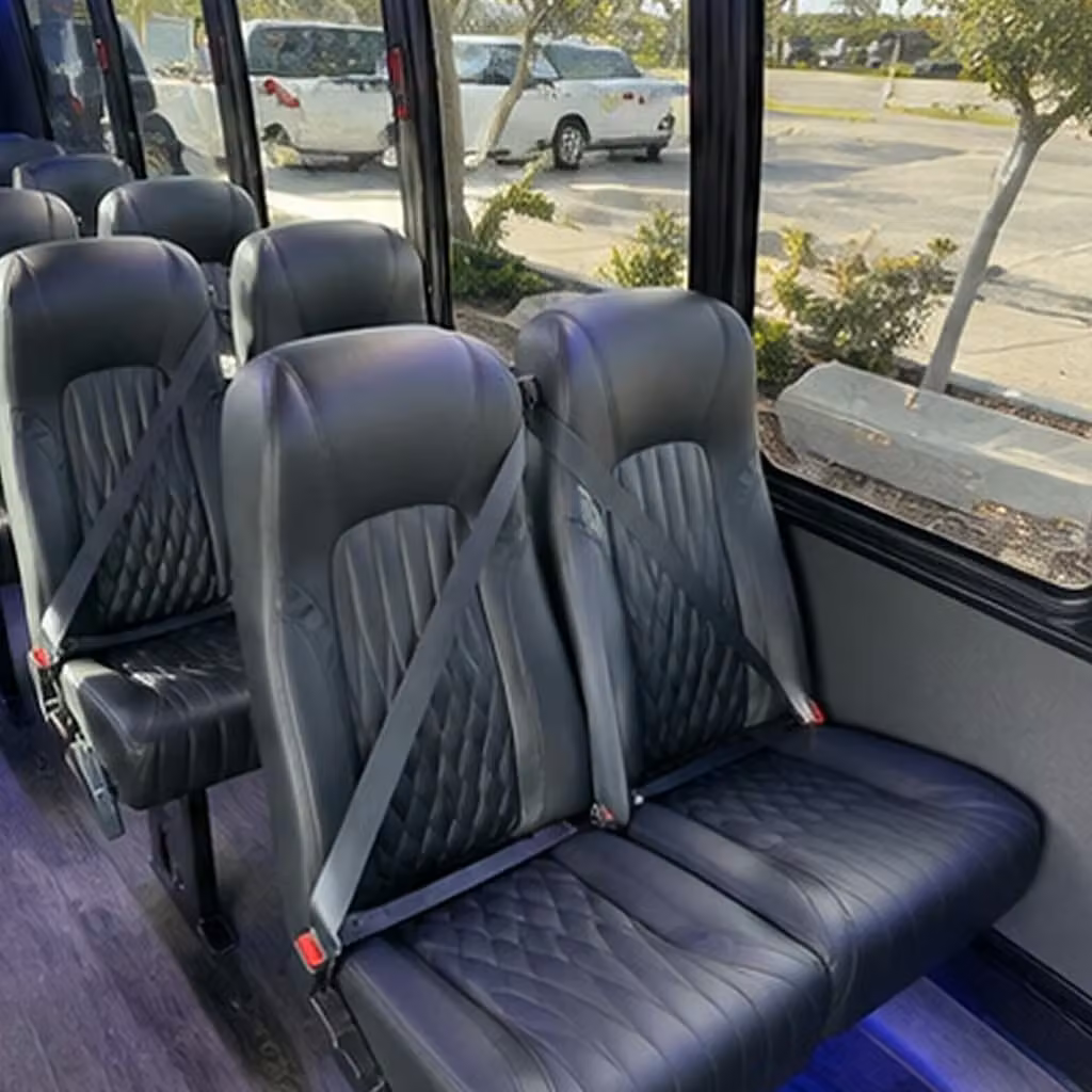 28 passenger minibus interior